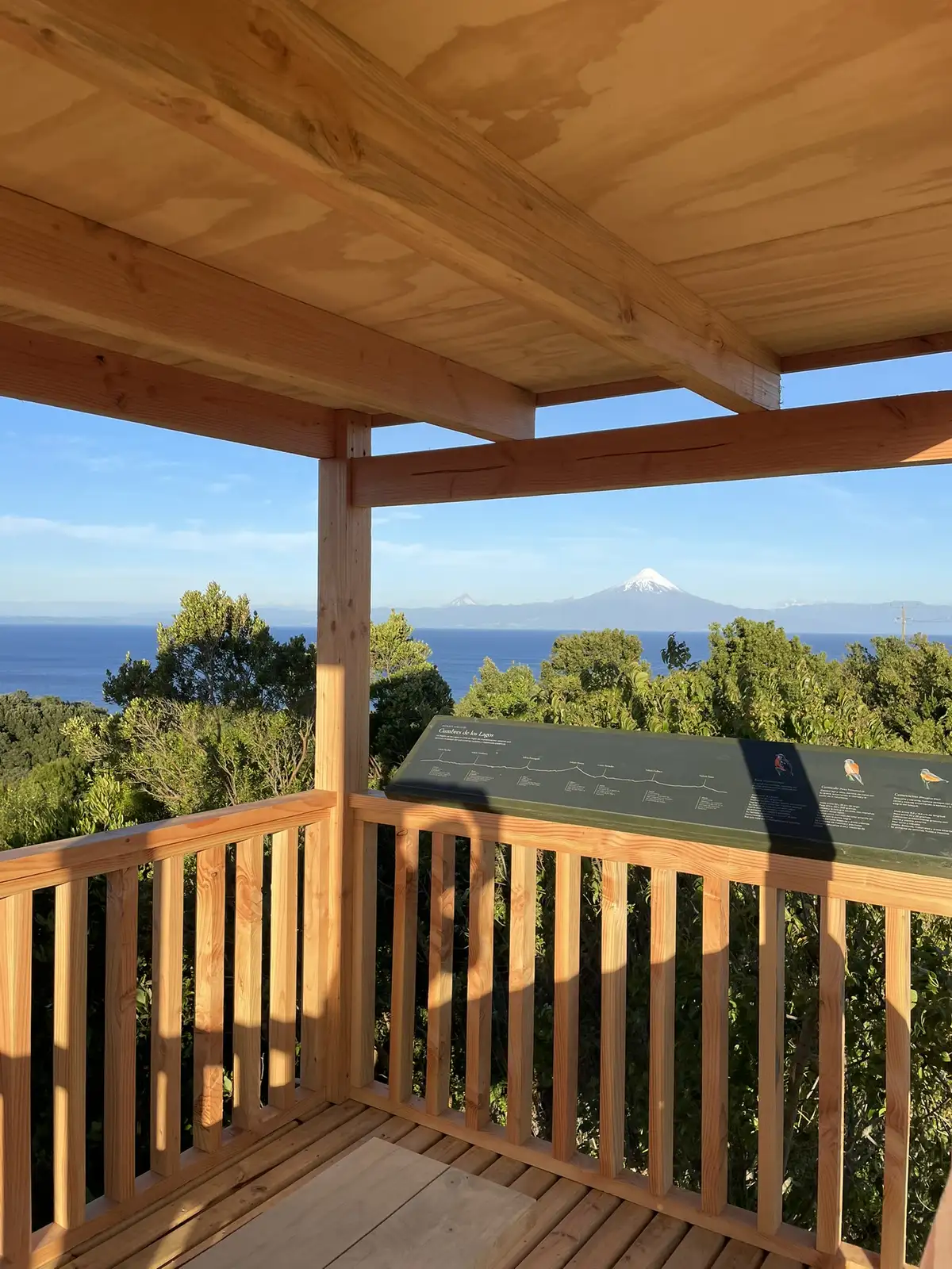 Vista desde el mirador de Ave Lodge, Frutillar